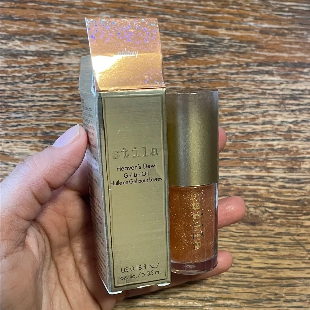 Stila Heaven's Dew Gel Lip Oil in Sparkling Gold